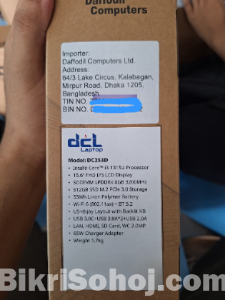 DCL Laptop – Brand New, Factory-Sealed